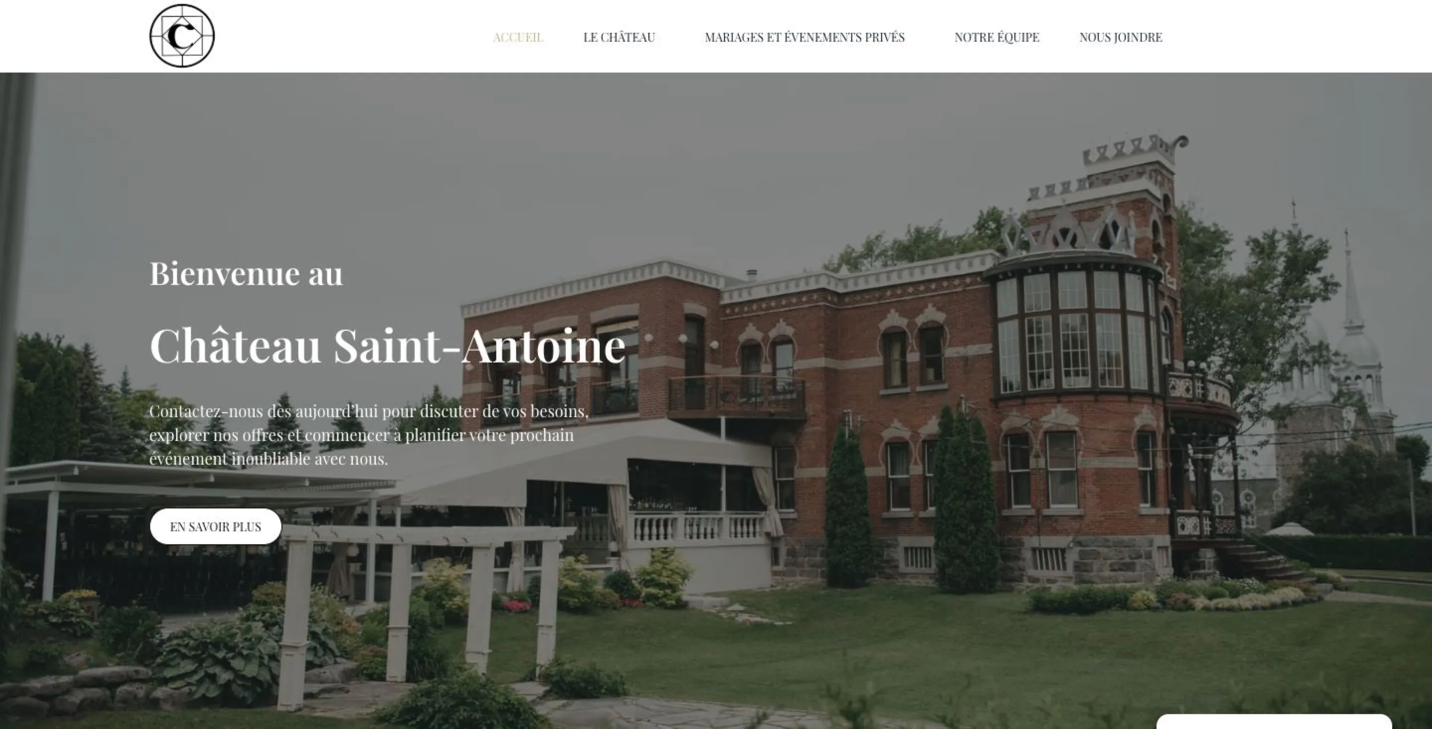Château Saint-Antoine - site desktop