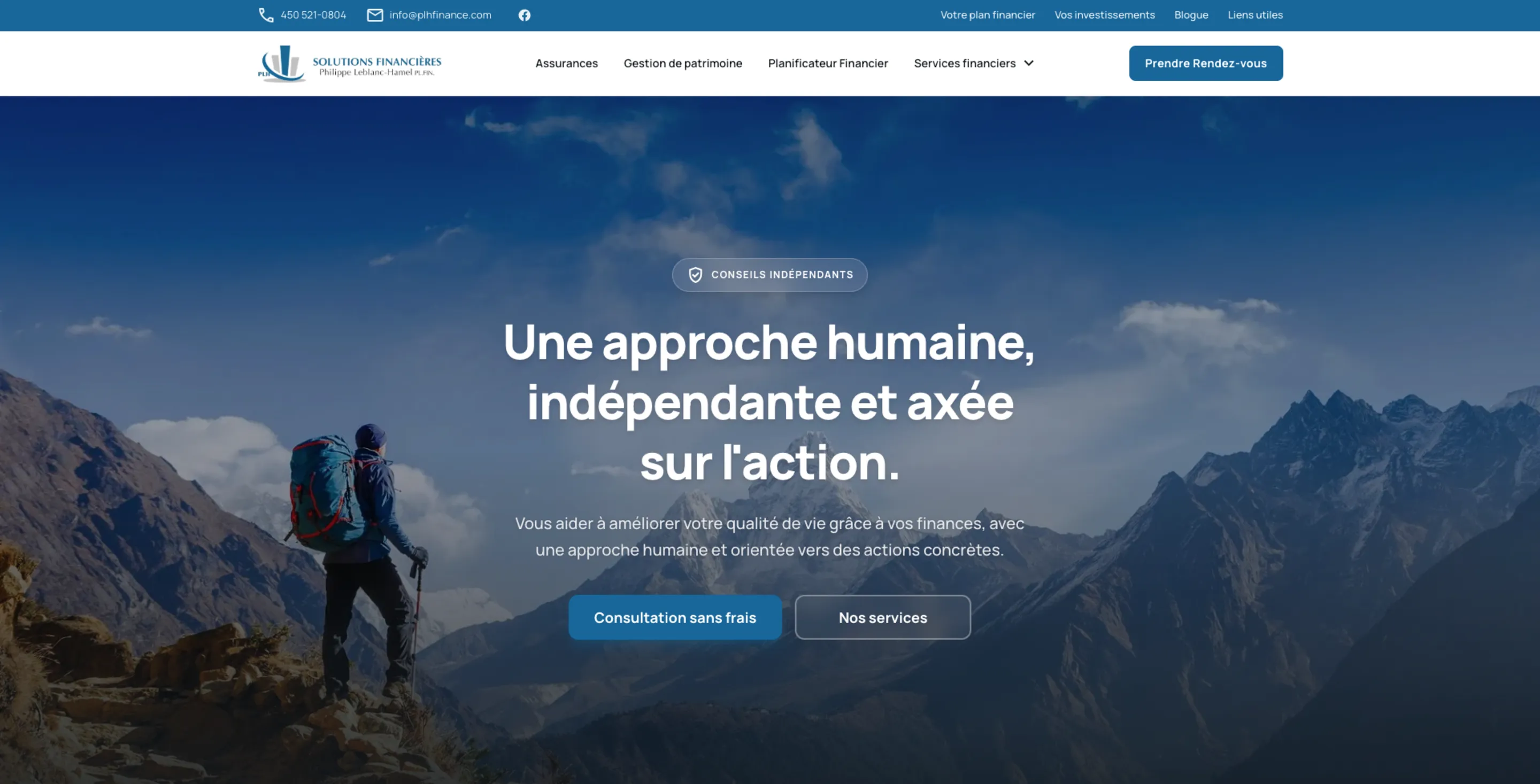 PLH Finance - site desktop